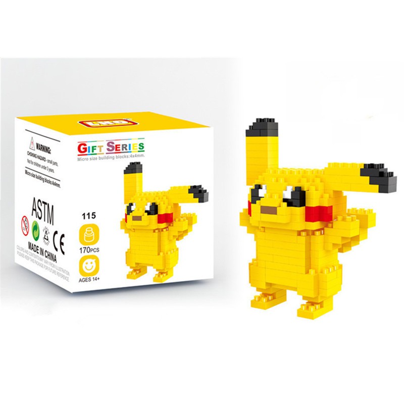 Đồ chơi xếp hình Pokemon & Pikachu dễ thương cho bé