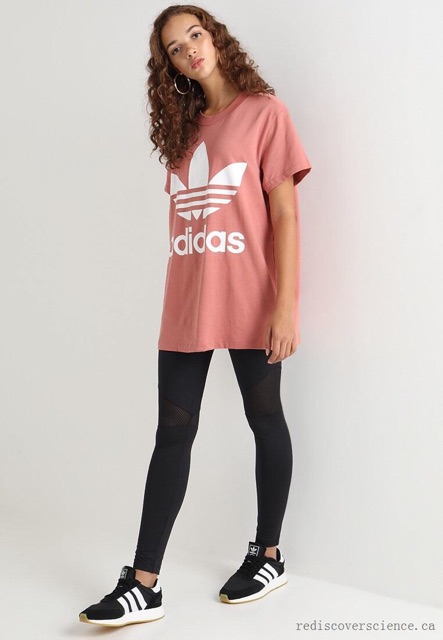 Áo thun adidas hồng live