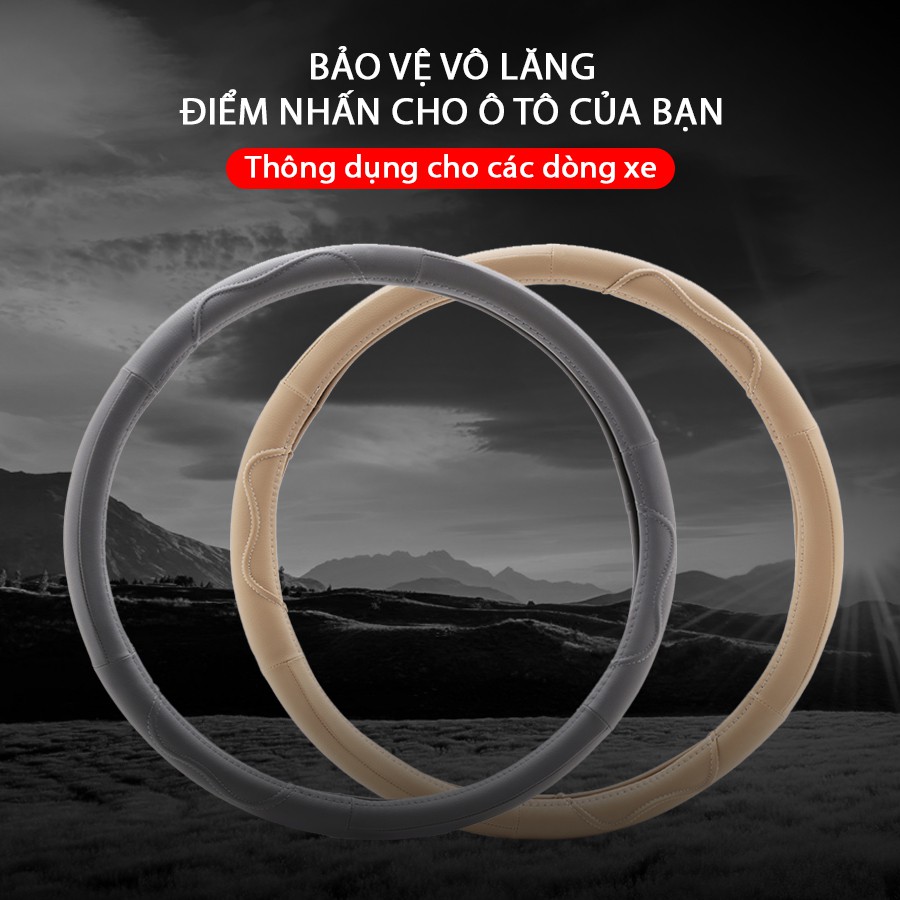 [Mã BMBAU50 giảm 10% đơn 99k] Bọc Vô Lăng CIND B129 Size 4L Màu Xám