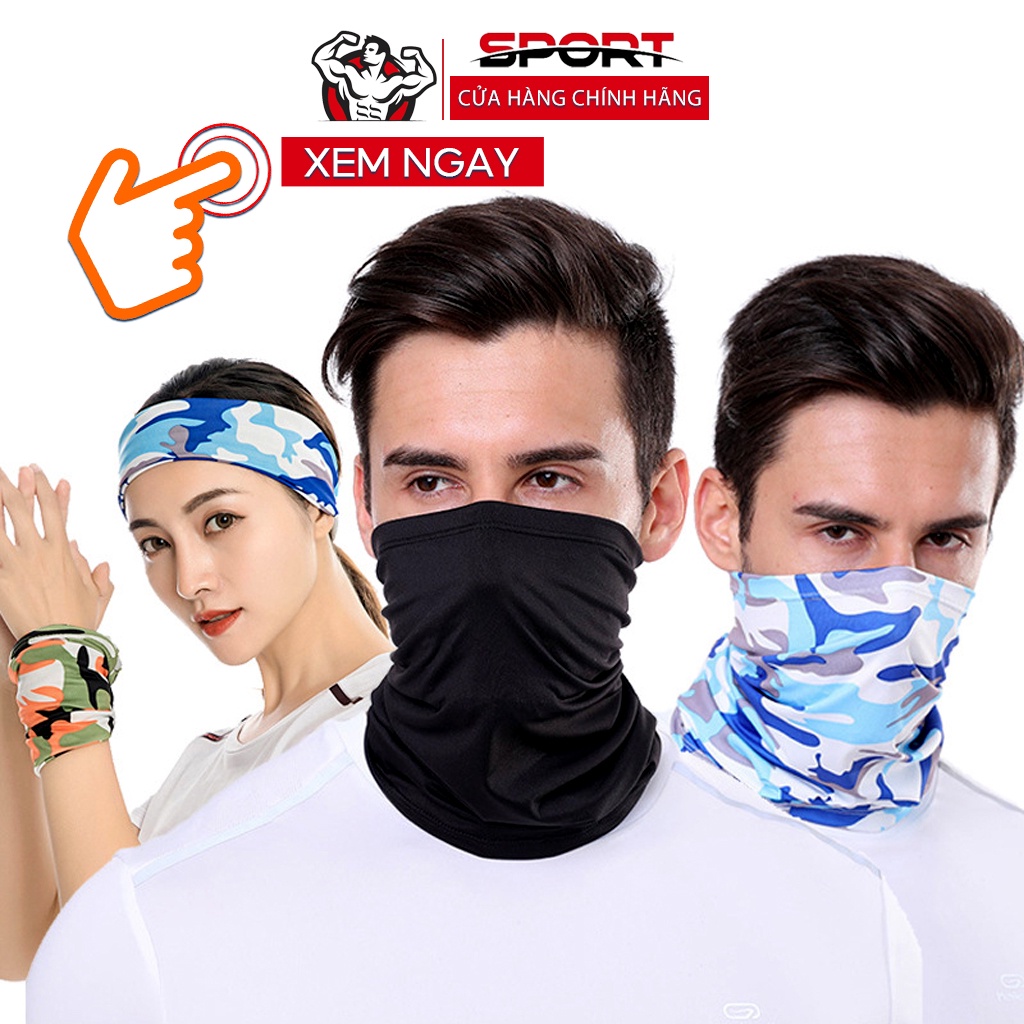Khăn đa năng chống nắng xịn, khăn phượt chống bụi gió, dã ngoại chất liệu vải co dãn cao cấp