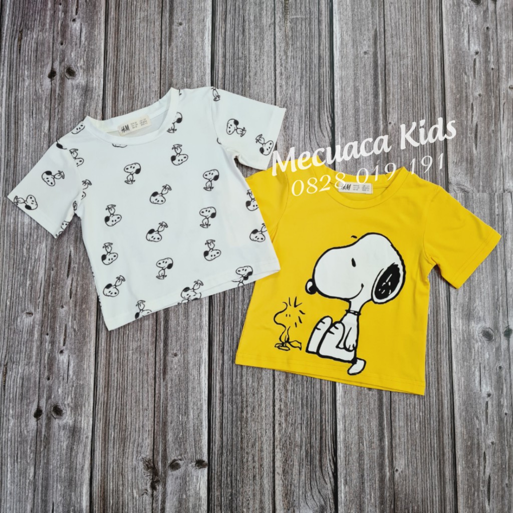 [1-10y] Áo phông/ áo cộc tay snoppy cho bé/bé trai/bé gái kute đáng yêu