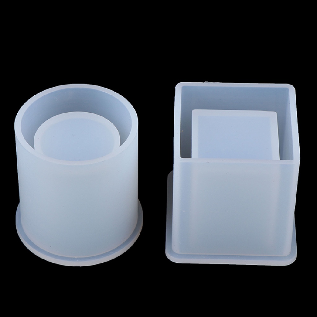 Khuôn Silicone Làm Giá Đỡ Bút Hình Tròn / Vuông Tiện Dụng