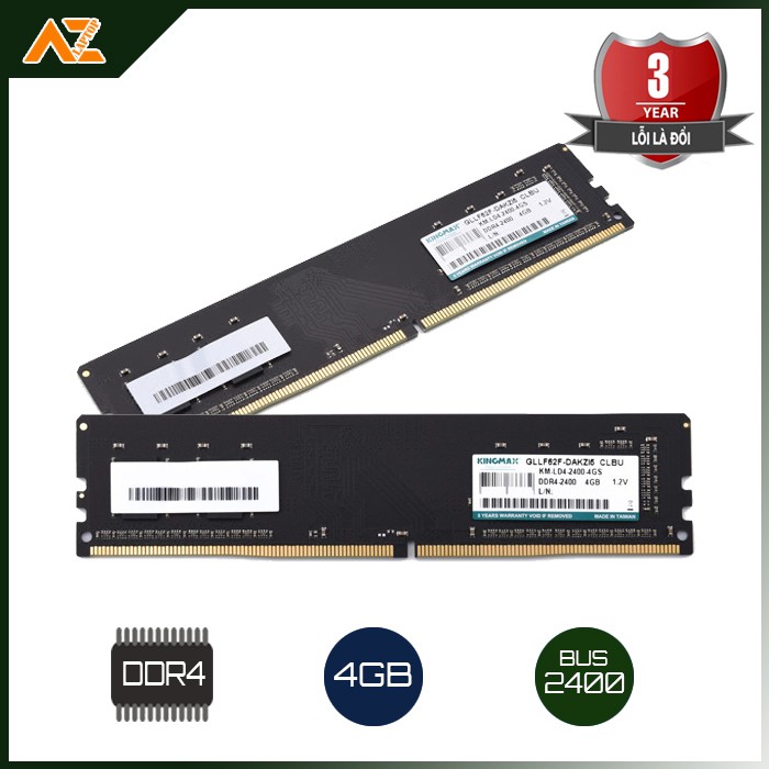 Ram PC DDR4 4GB BUS 2400 uy tín, chất lượng