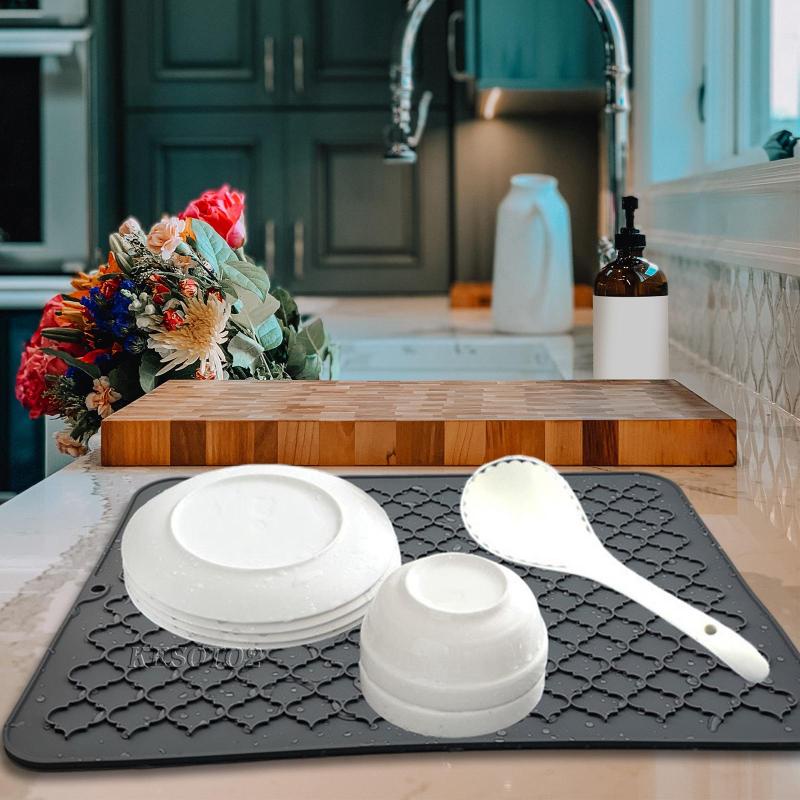 [Kesoto2] Miếng Lót Silicone Cách Nhiệt Chống Bỏng Cho Bồn Rửa