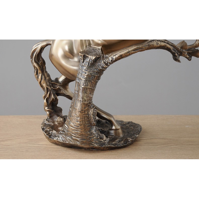 Tượng decor phòng khách, Tượng Ngựa Tung Vó - Trang Trí Nội Thất Cao Cấp