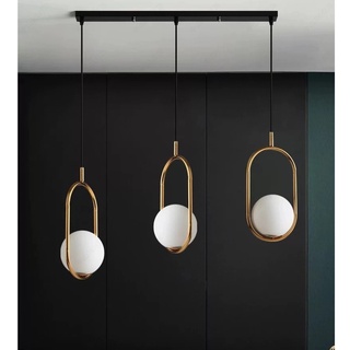 Bộ đèn thả trang trí NOSUT hiện đại kèm thanh ngang bắt trần và bóng LED chuyên dụng