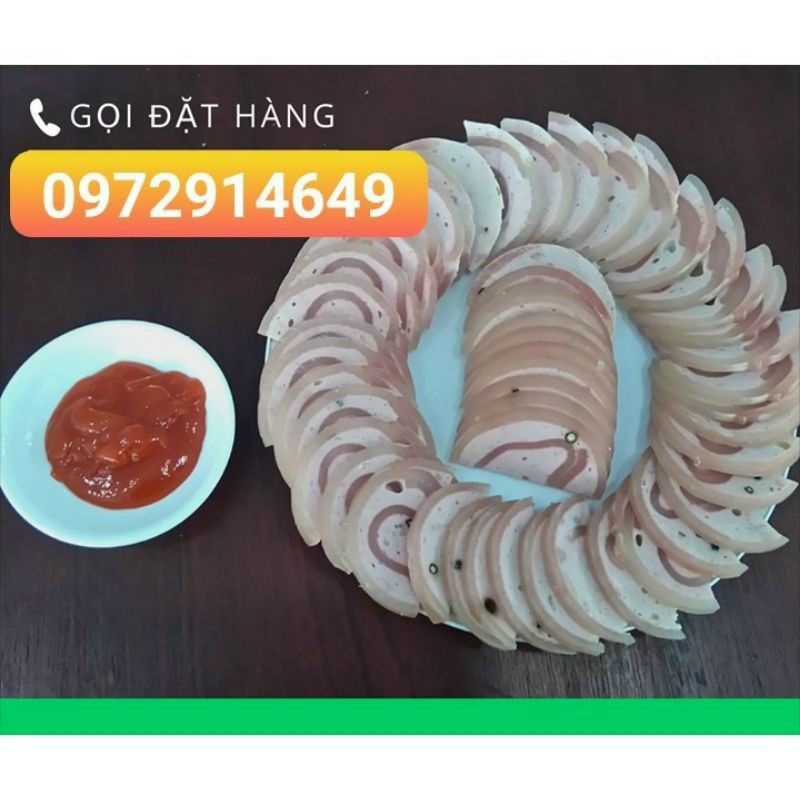 Giao liền Chả lụa cuộn da Nha Trang  1 cây