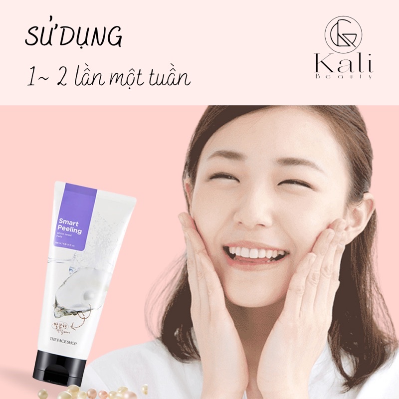 Tẩy da chết ngọc trai White Jewel Peeling The Face Shop