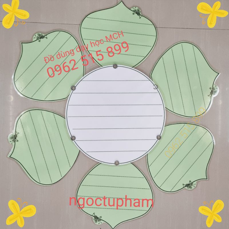 💥 "Bảng nhóm 6 xoay đa năng Nhị Tròn trắng" Đủ màu sắc.