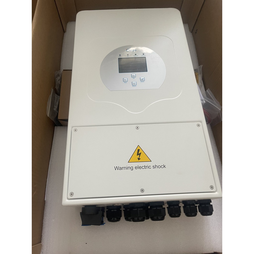 INVERTER HYBRID DEYE 3KW 1 PHA - BIẾN TẦN HÒA LƯỚI CÓ LƯU TRỮ - SUN3K-SG04/LP1-EU