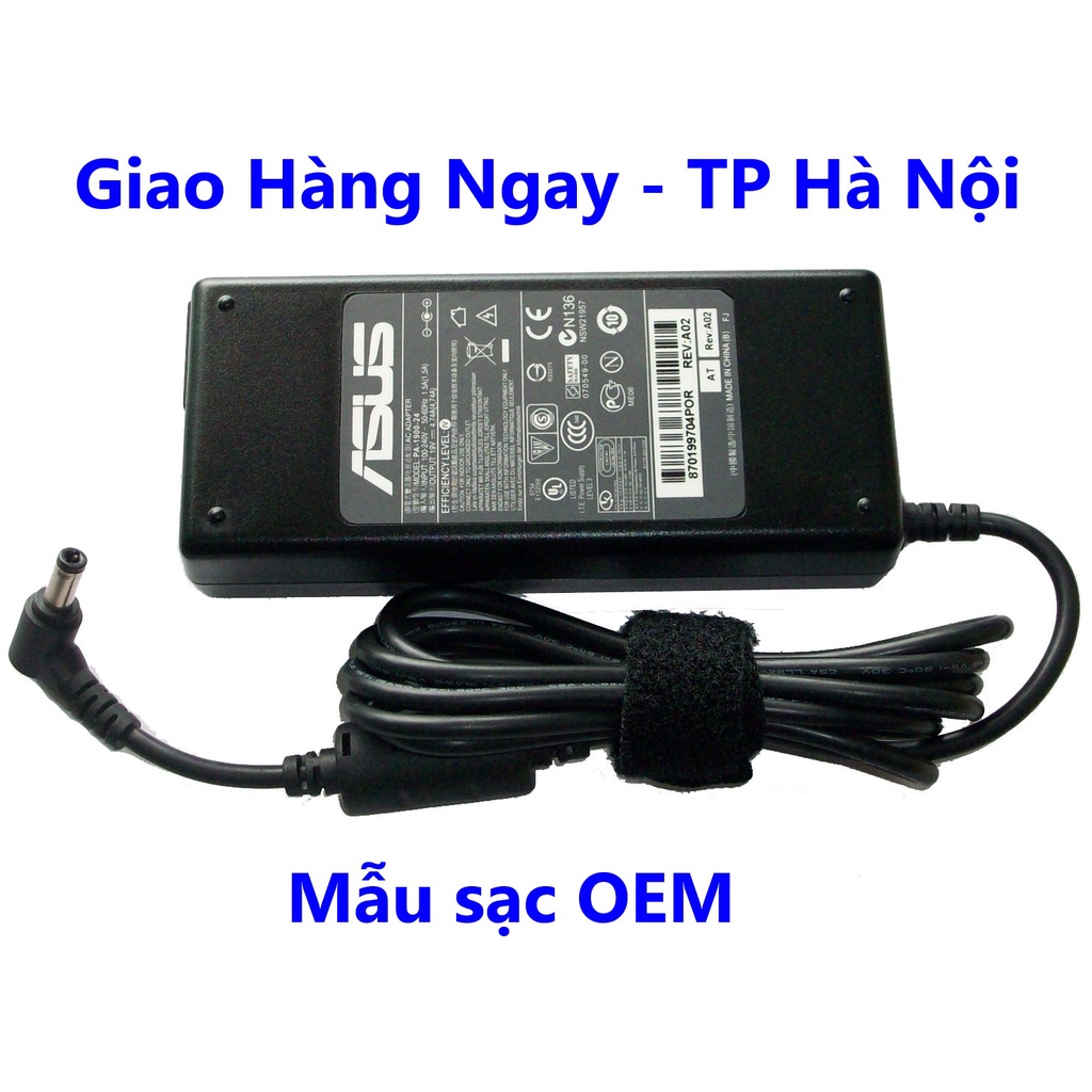 Sạc laptop Asus 19V - 3.42A - 4.7A - Tặng Kèm dây Nguồn - Mẫu chân phổ thông 5.5 x 2.5mm