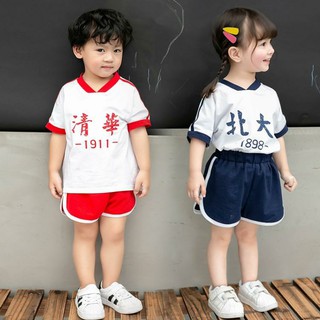 Bộ quần áo chữ tàu cho bé trai bé gái 8-18kg