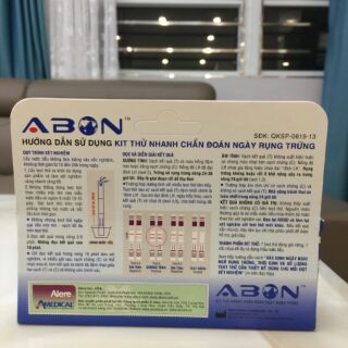 Que thử rụng trứng abon 7 que
