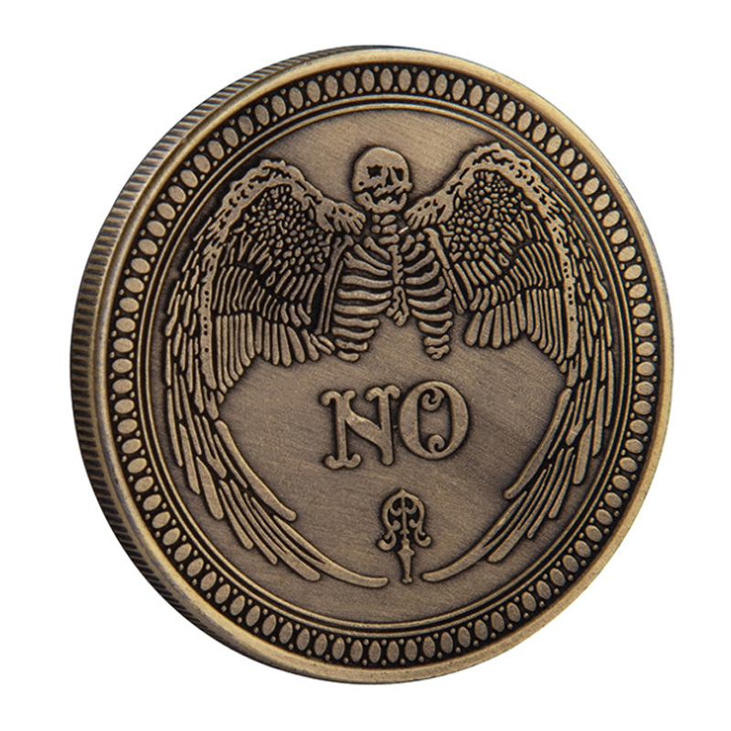 Đồng Xu In Chữ Yes / No Uija Phong Cách Ma Mị Chính Hãng