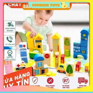 Bộ lắp ráp mô hình giao thông 62 chi tiết