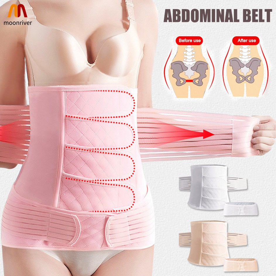 Postnatal Support Belly Band High Waist Shaping Belly Band Women 2-in-1 Belt Set