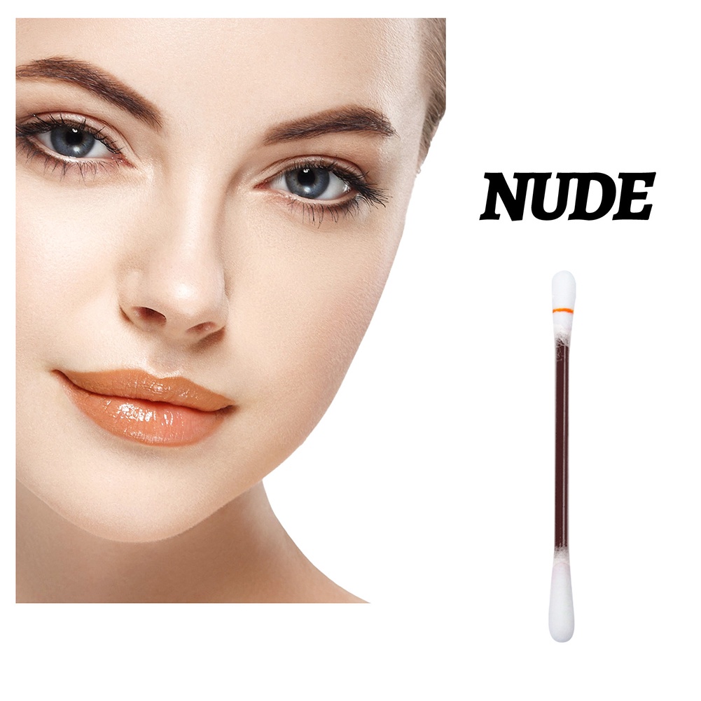 Tăm Bông Son Men Cotton Lip Glaze Di Động Làm Đẹp Sáng Tạo Không Phai Màu Môi wine01