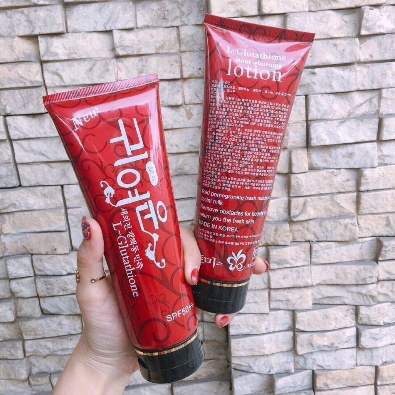 Kem dưỡng trắng da Body Lựu Đỏ L-Glutathione New