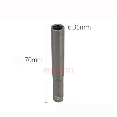 Đầu Chuyển Mũi Khoan Gài Sang Lục Giác 60mm 70mm,Đầu Chuyển Mũi Bê Tông Sang Lục Giác,