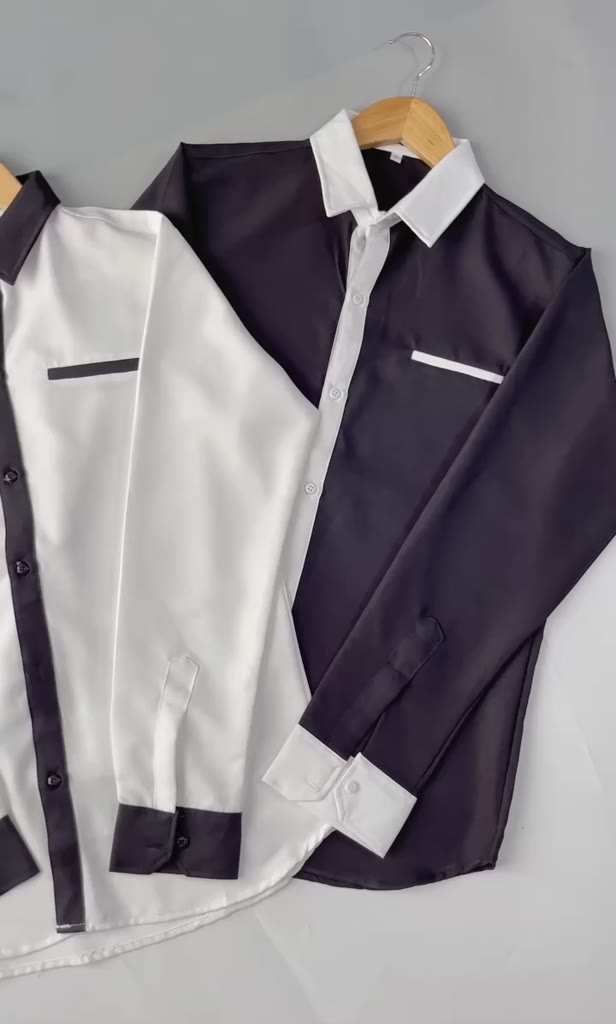 Áo Sơ Mi Nam Vải Cotton Lạnh Trắng Đen Mềm Mịn, Thoáng Mát. | BigBuy360 - bigbuy360.vn