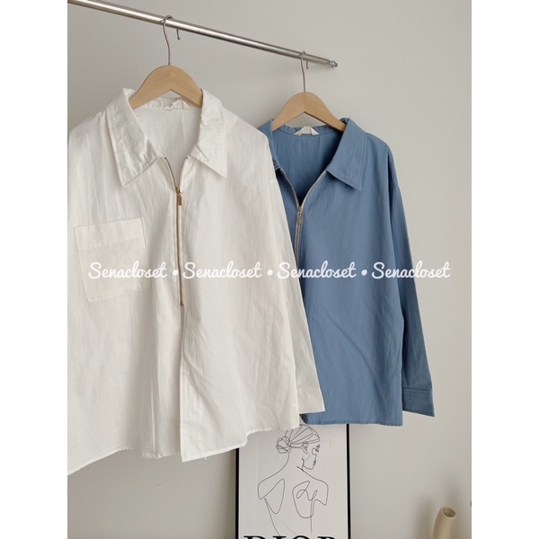 Sơmi khoá Zipper DEMIN cực chất (Ảnh thật)