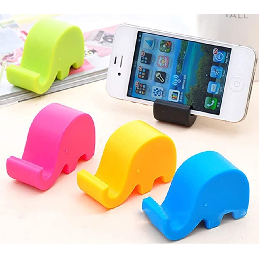 Giá Đỡ Điện Thoại / Máy Tính Bảng Để Bàn Hình Chú Voi Màu Macaron Xinh Xắn Tiện Dụng