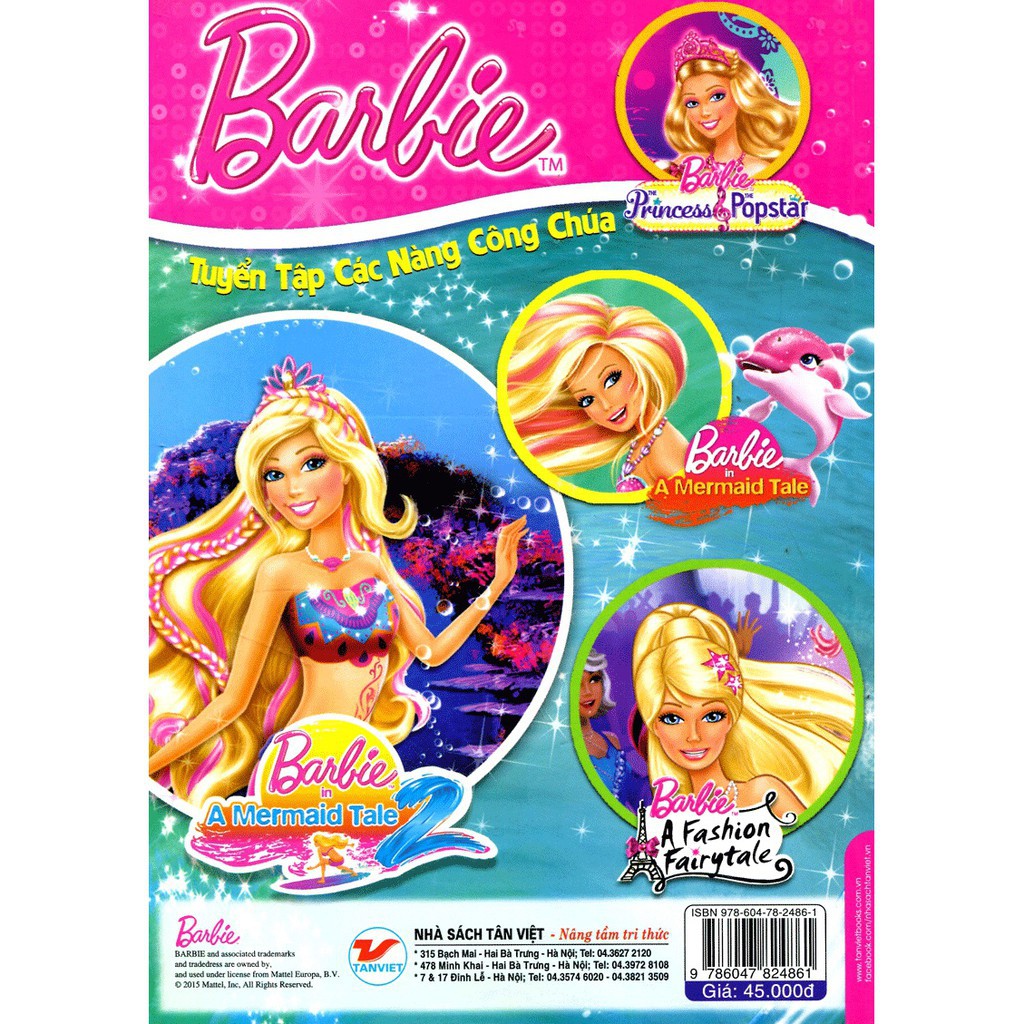 Sách - Tuyển Tập Các Nàng Công Chúa - Barbie (Tập 1)