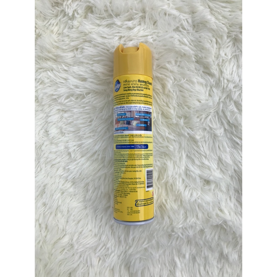 Bình xịt đánh bóng gỗ Pledge Hương chanh 330ml