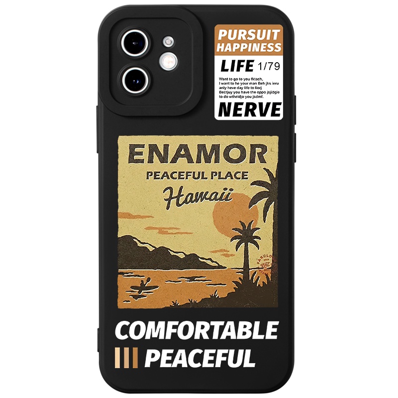 Ốp lưng JURSUE mềm chống bẩn đen thời trang độc lạ Cho iPhone 14 13 12 11 Pro Max SE 2020 X XR XS 8 7 ip 6S 6 Plus Y2143