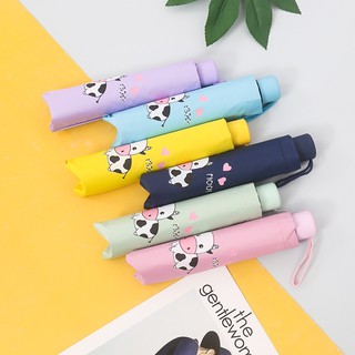Ô, dù gấp gọn in hình bò sữa dễ thương
