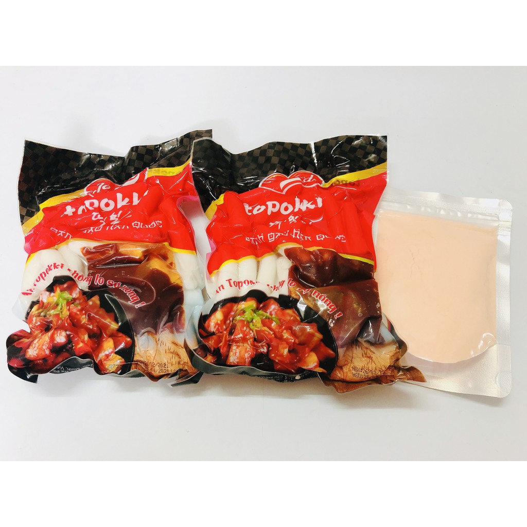1kg bánh gạo Jofood kèm 100g bột phô mai Hàn Quốc làm tok lắc phô mai