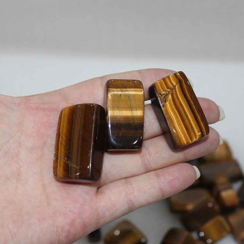 Đá Không Lỗ Thanh Tẩy Mắt hổ Tiger’s Eye To Đẹp