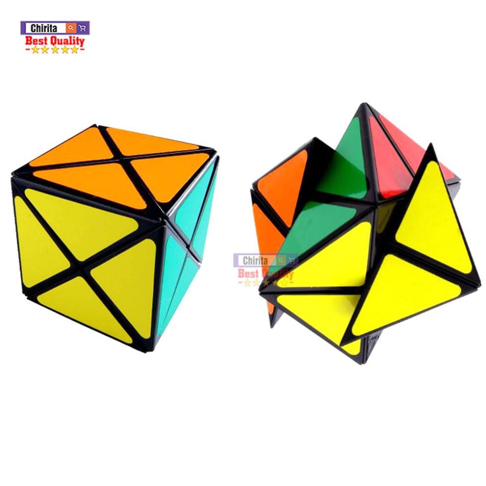 Rubik Biến Thể DINO Chuyên Nghiệp - Tặng Kèm: 1 Rubik 3x3 Viền Trắng Mini - 1 Đế Rubik Cao Cấp