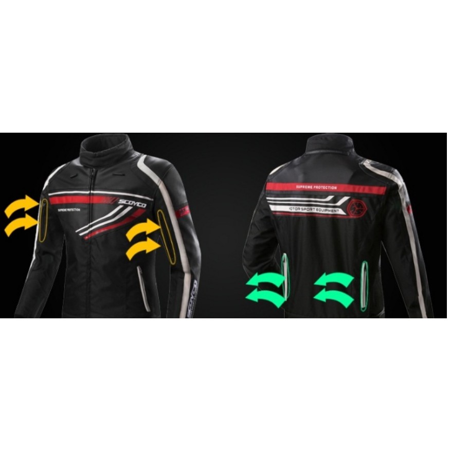 ÁO GIÁP MOTO SCOYCO-JK37-BLACK