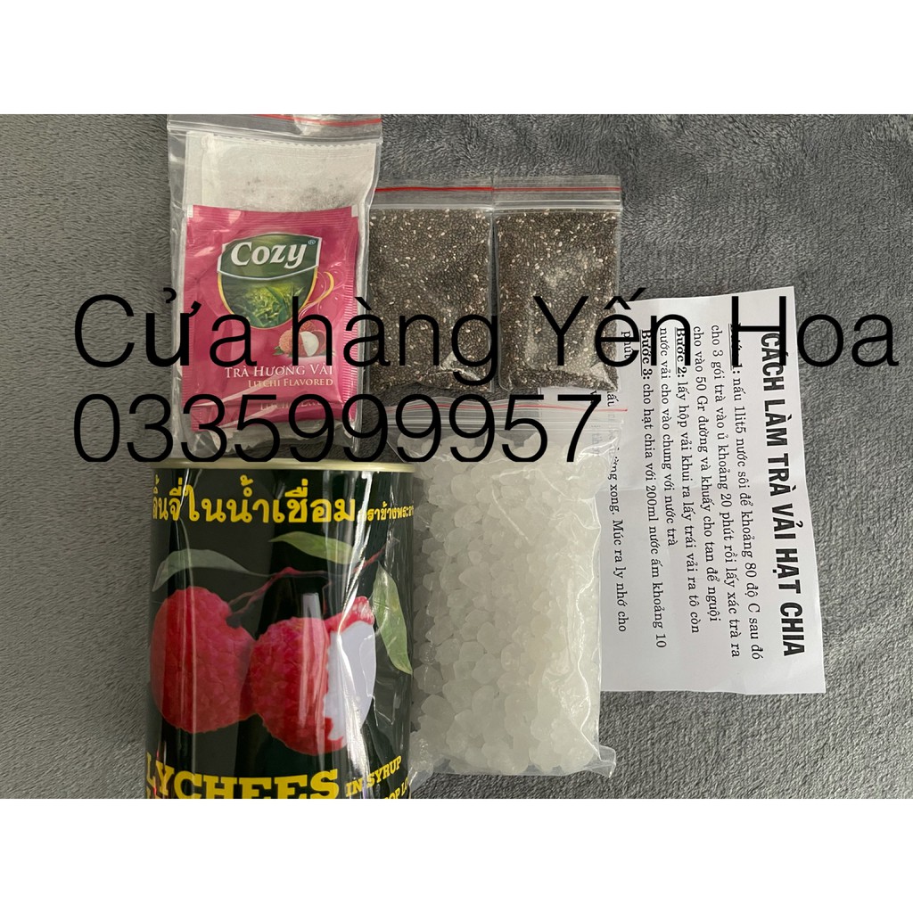 Set Trà Vải hạt chia - 5 món