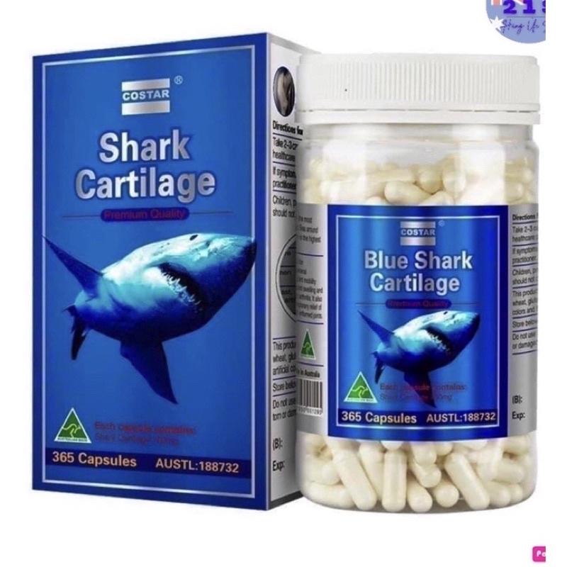 Viên uống sụn cá mập Blue shark Cartilage Costar 365 viên