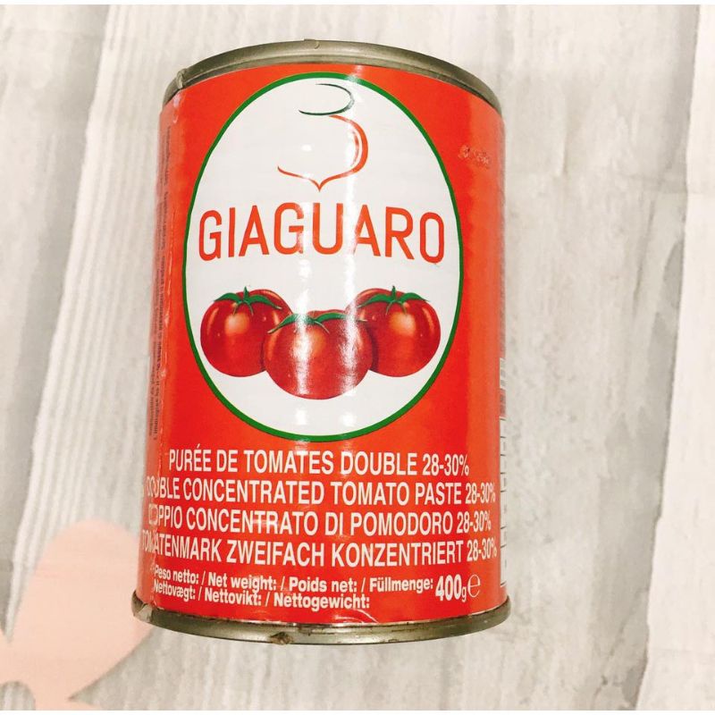 Cà chua xay hiệu Giaguaro – Tomato Paste hộp 400g - Nhập Khẩu Ý