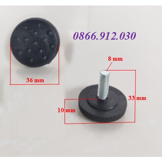 chân tăng chỉnh bàn ghế M8 (ren 8), đế chân tăng giảm_D=36