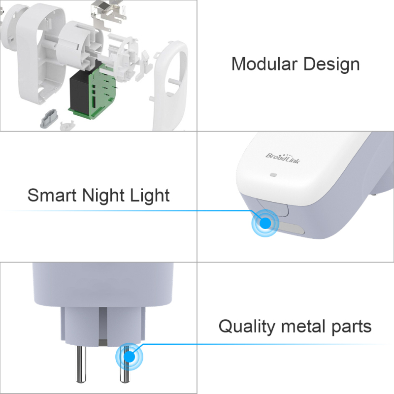 GOOGLE Mới Ổ Cắm Điện Thông Minh Broadlink Sp4l Hẹn Giờ 16a