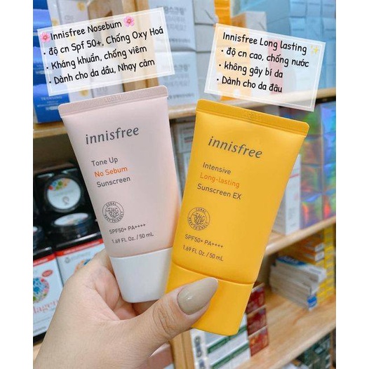 Kem Chống Nắng  Cao Cấp Innisfree Lâu Trôi  Sáng Da