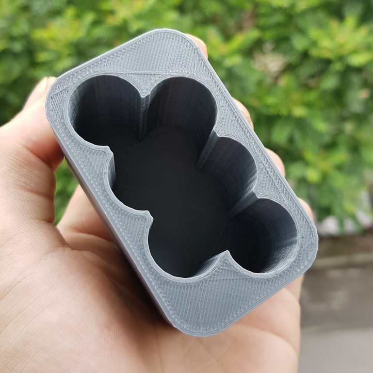 Khuôn đóng cell pin 18650, 3 cell 2 hàng lệch dành cho pin lion National 12v | Nati lùn