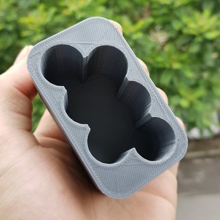 Khuôn đóng cell pin 18650, 3 cell 2 hàng lệch dành cho pin lion National 12v | Nati lùn