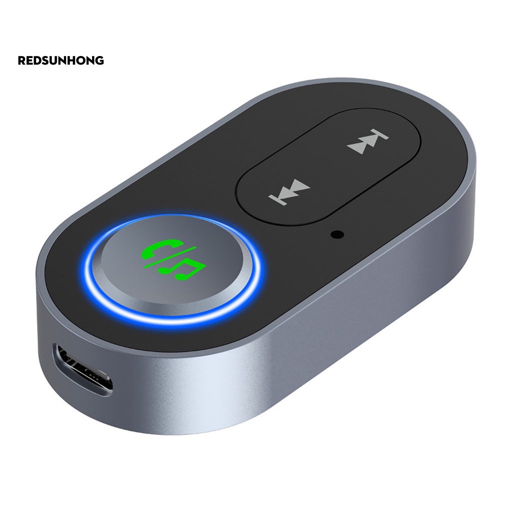 Bộ Truyền Tín Hiệu Âm Thanh AUX Không Dây Tích Hợp Micro Cho Xe Hơi