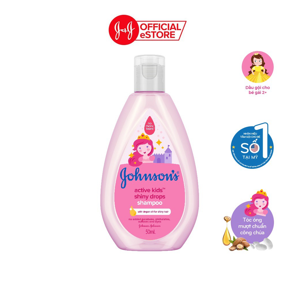 [MKBGift] Dầu gội óng mượt Johnson's cho bé gái 50ml