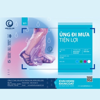Ủng đi mưa nilon bọc giày đi mưa - Loại dày A1 đặc biệt