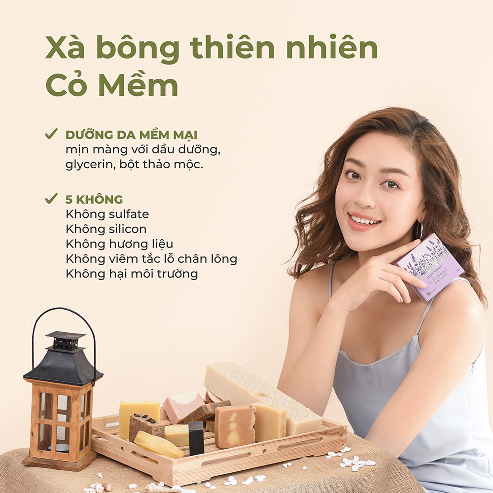 Combo Gồm Son Dưỡng Gạo Và Xà Bông Cỏ Mềm