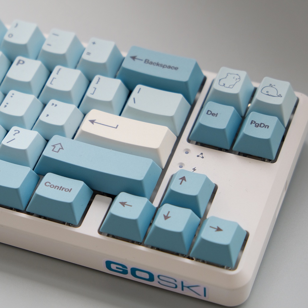 142 Nắp phím PBT Cherry Profile màu nhuộm thăng hoa bố cục ANSI cho bàn phím cơ Cherry MX Switch