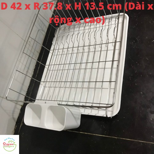 Rổ úp chén bát inox 304(kèm khay hứng nước)