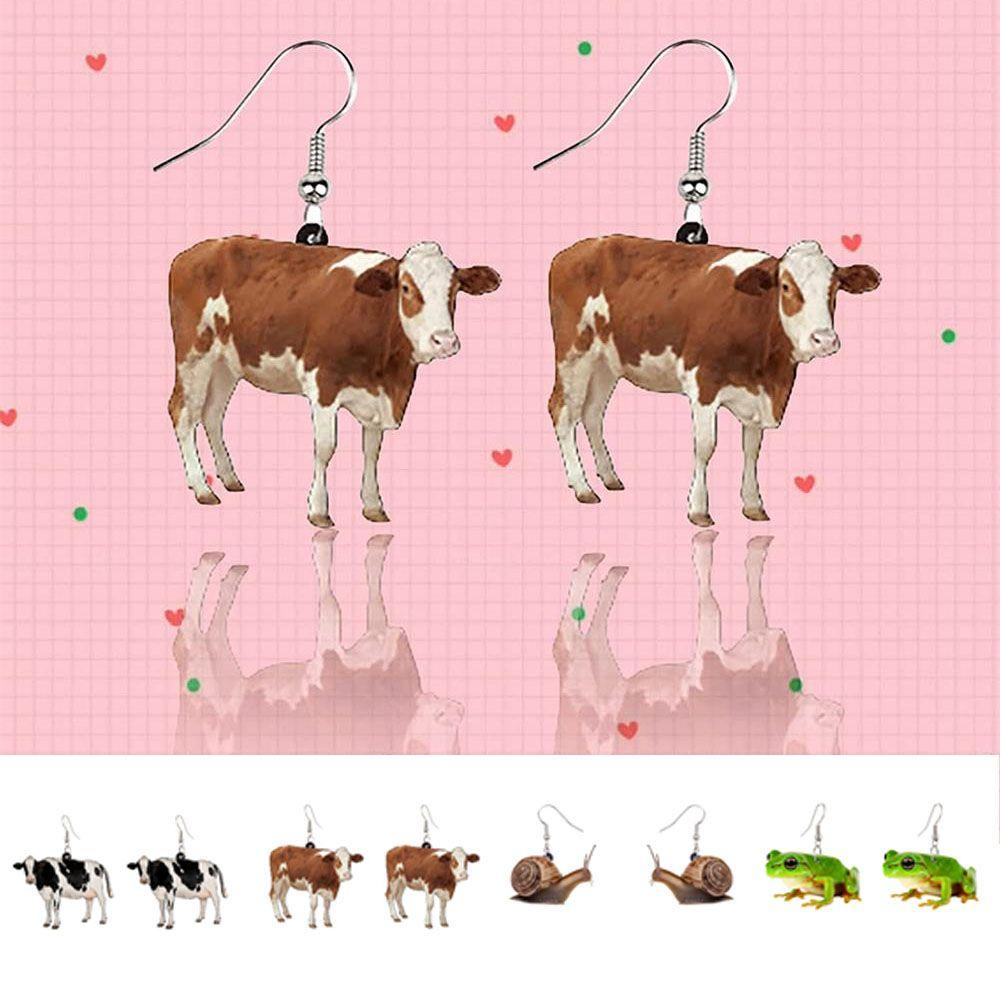 Khuyên Tai Acrylic Hình Ốc Sên Dễ Thương Sáng Tạo Cho Nữ