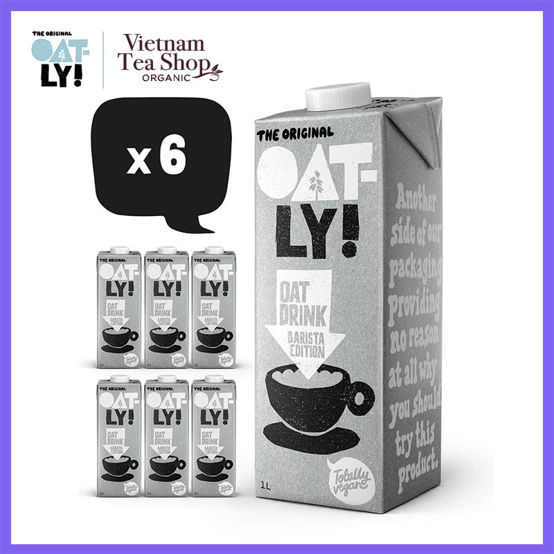 OATLY Sữa yến mạch Oatly Oat Drink Barista Edition 6 x 1L